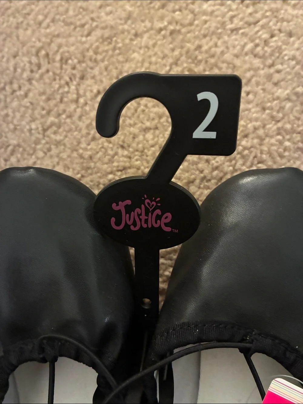 Justice Girls Black Ballet/Dance Shoes - Multiple Toddler & Little Girl Sizes